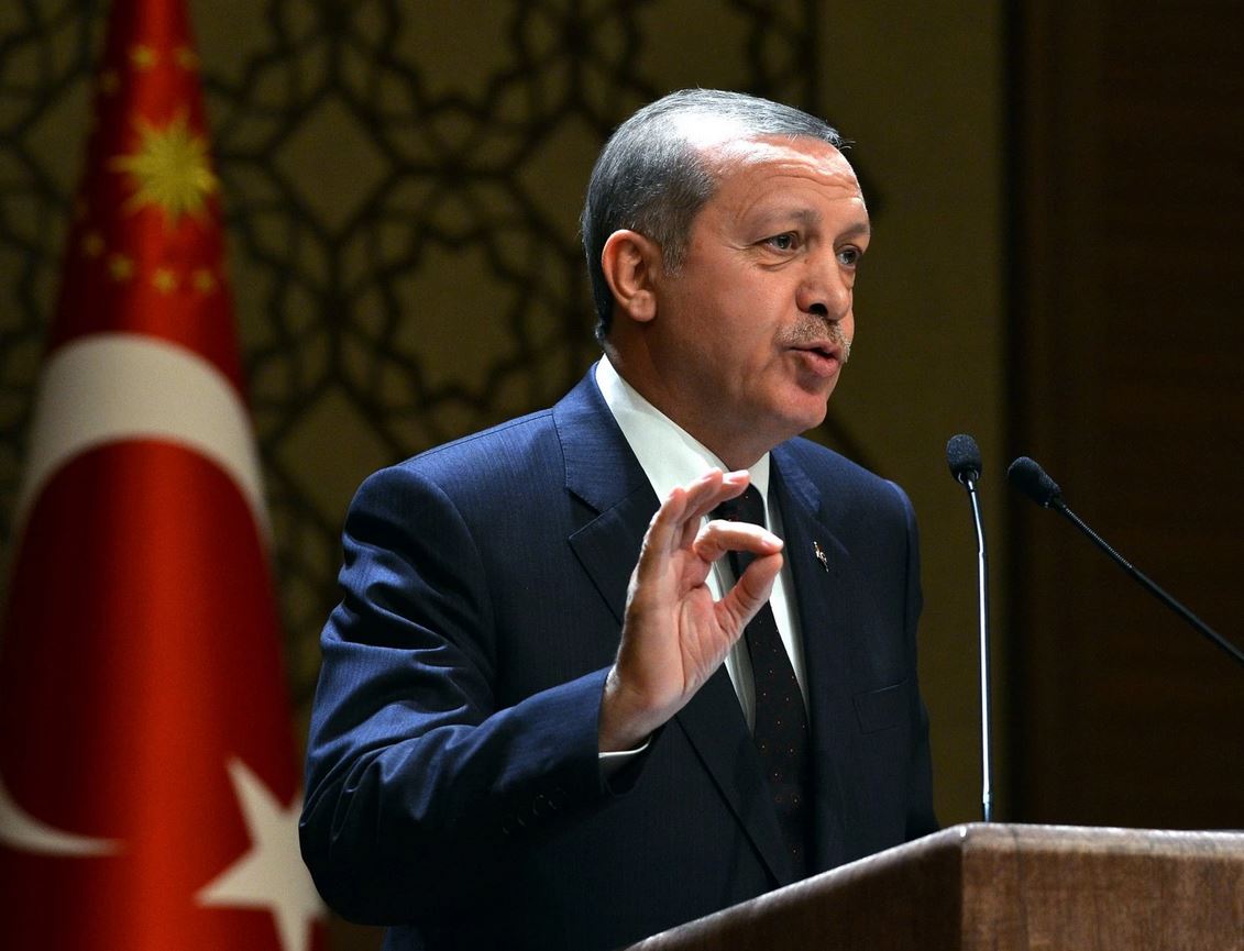 In this Thursday, Dec. 25, 2014 photo provided by the Presidential Press Service, Turkey's President Recep Tayyip Erdogan addresses a meeting at his new palace in Ankara, Turkey. (AP/AP)