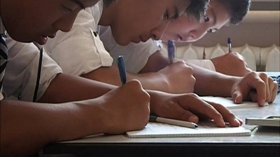 Pupils at one of the Gulen linked schools in Kyrgyzstan are taught in Kyrgyz, English and Turkish