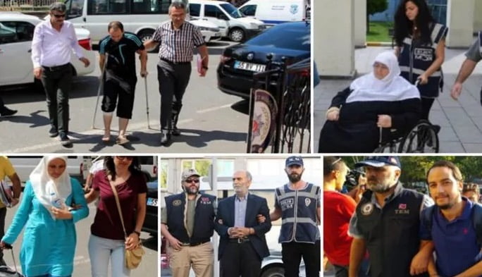 Photos of the individuals arrested and detained. Source: Turkish Minute.