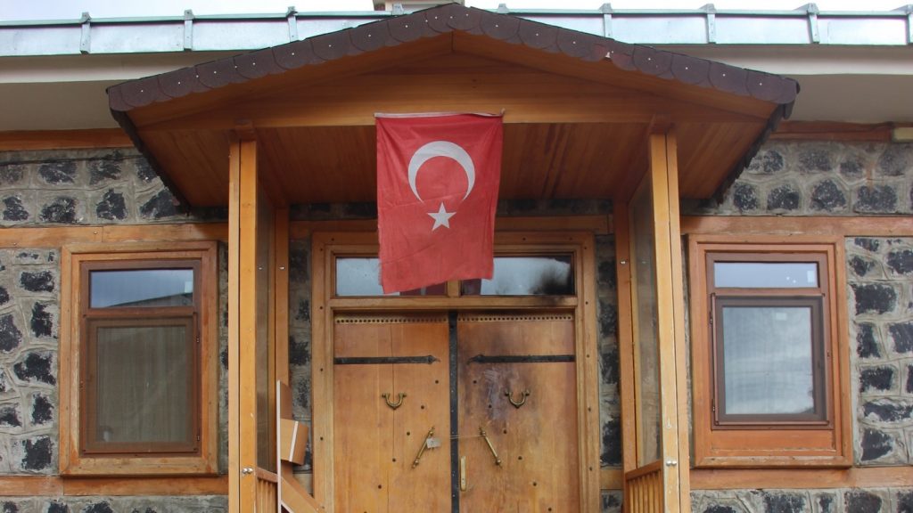 Fethullah Gulen's family home, damaged following the failed military coup last July. Photograph: Stephen Starr